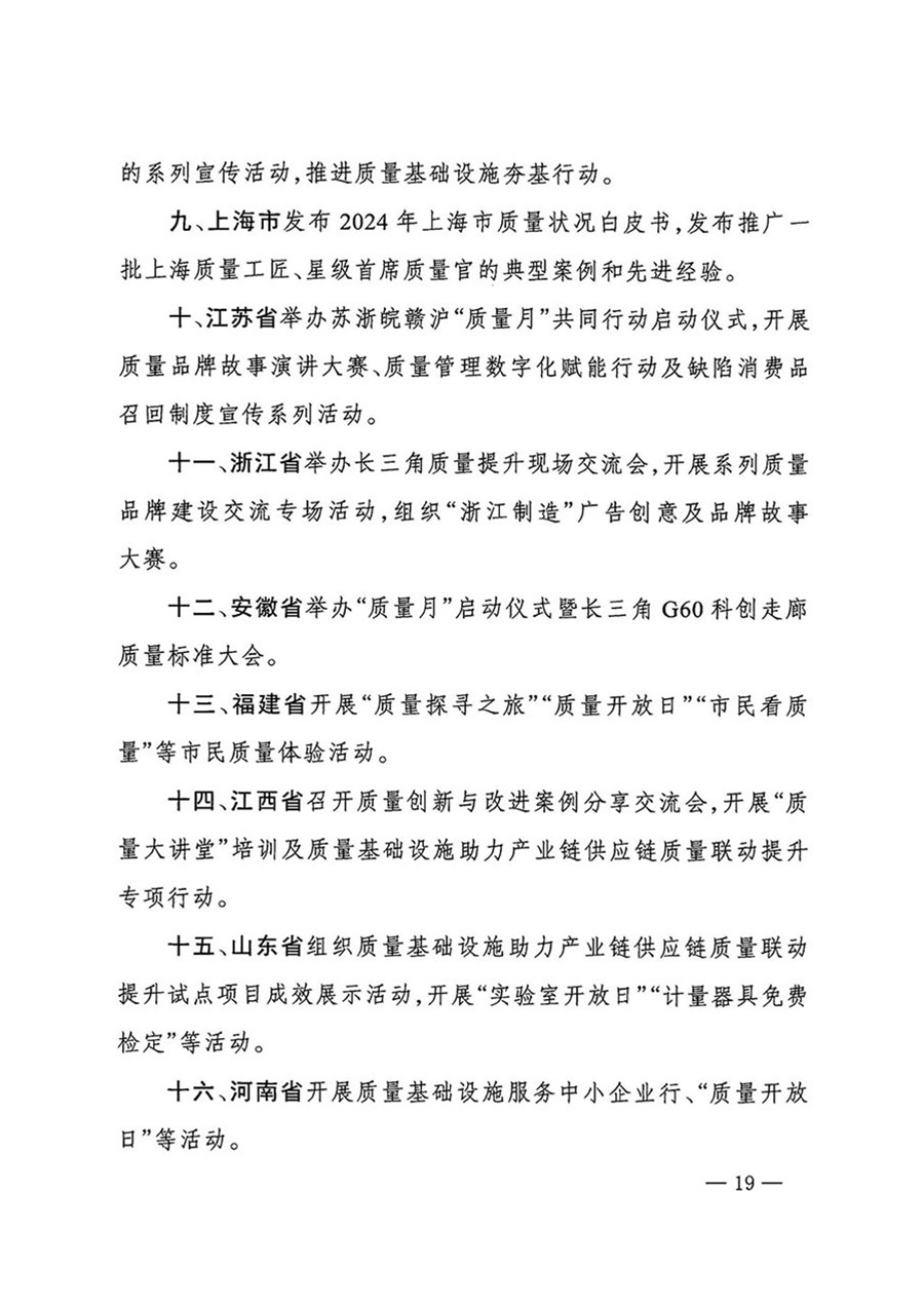 中國質量檢驗協會關于轉發《關于開展2024年全國“質量月”活動的通知》的函（質檢協函〔2024〕116號）